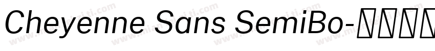 Cheyenne Sans SemiBo字体转换